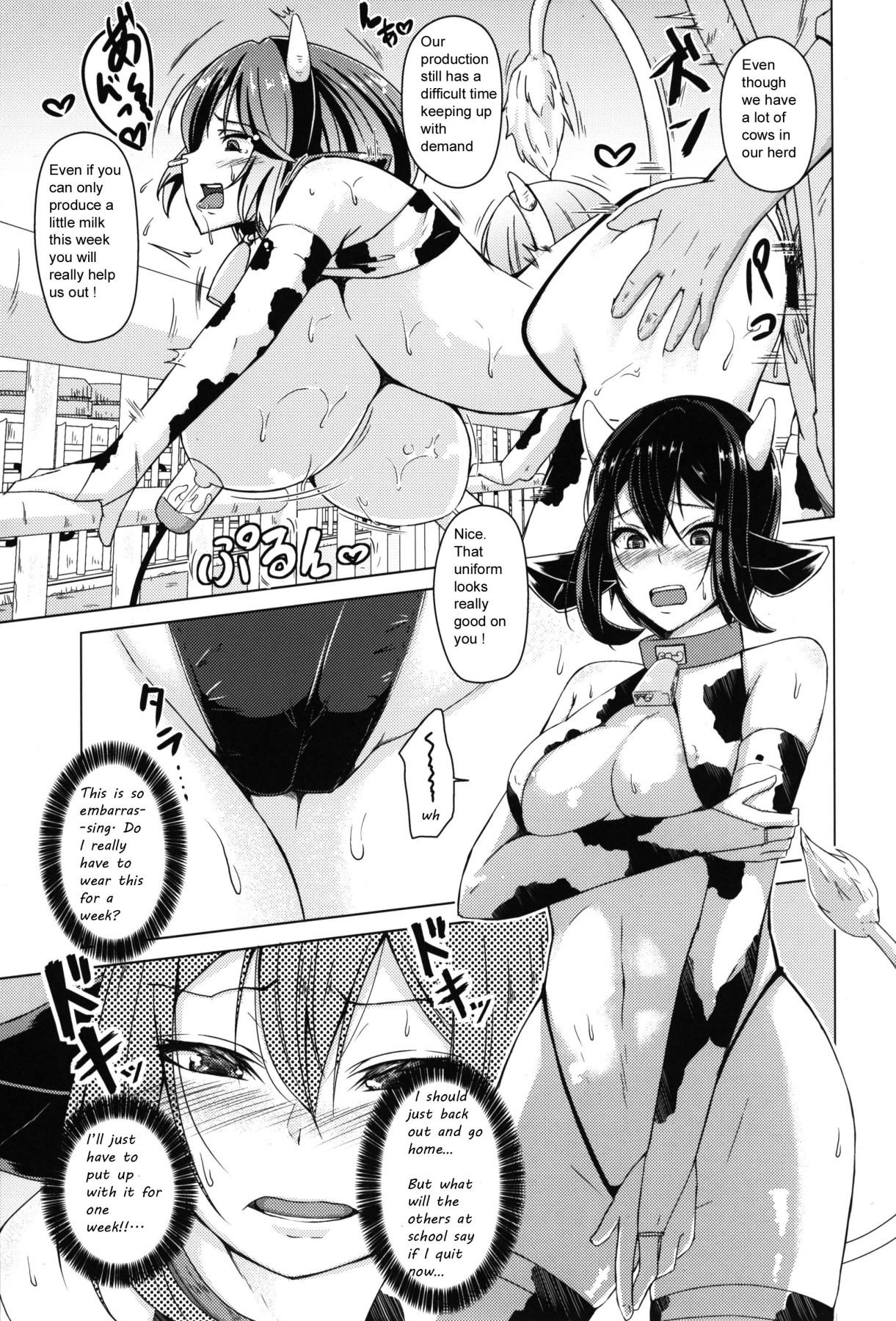 Hentai Manga Comic-The Honor Student Who Became Livestock (Cow Girl)-Read-6